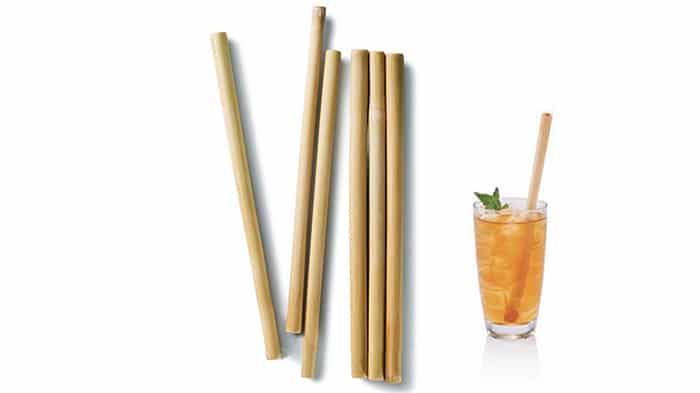 paille en bambou reutilisable sans plastique et sans impact