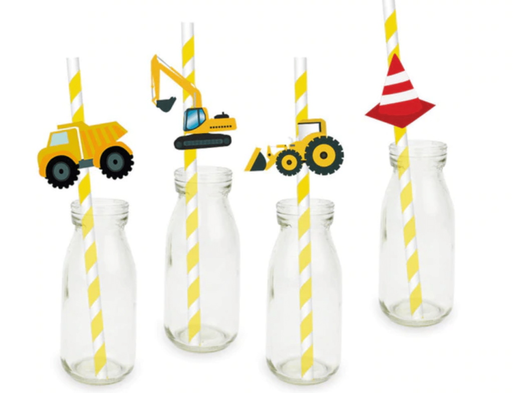 pailles en papier sans plastique ecologiques originales tracteurs pour enfants