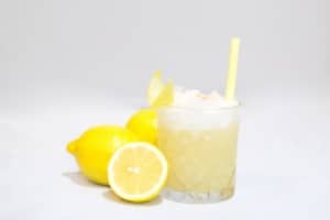 cocktail citron jaune paille comestible citron